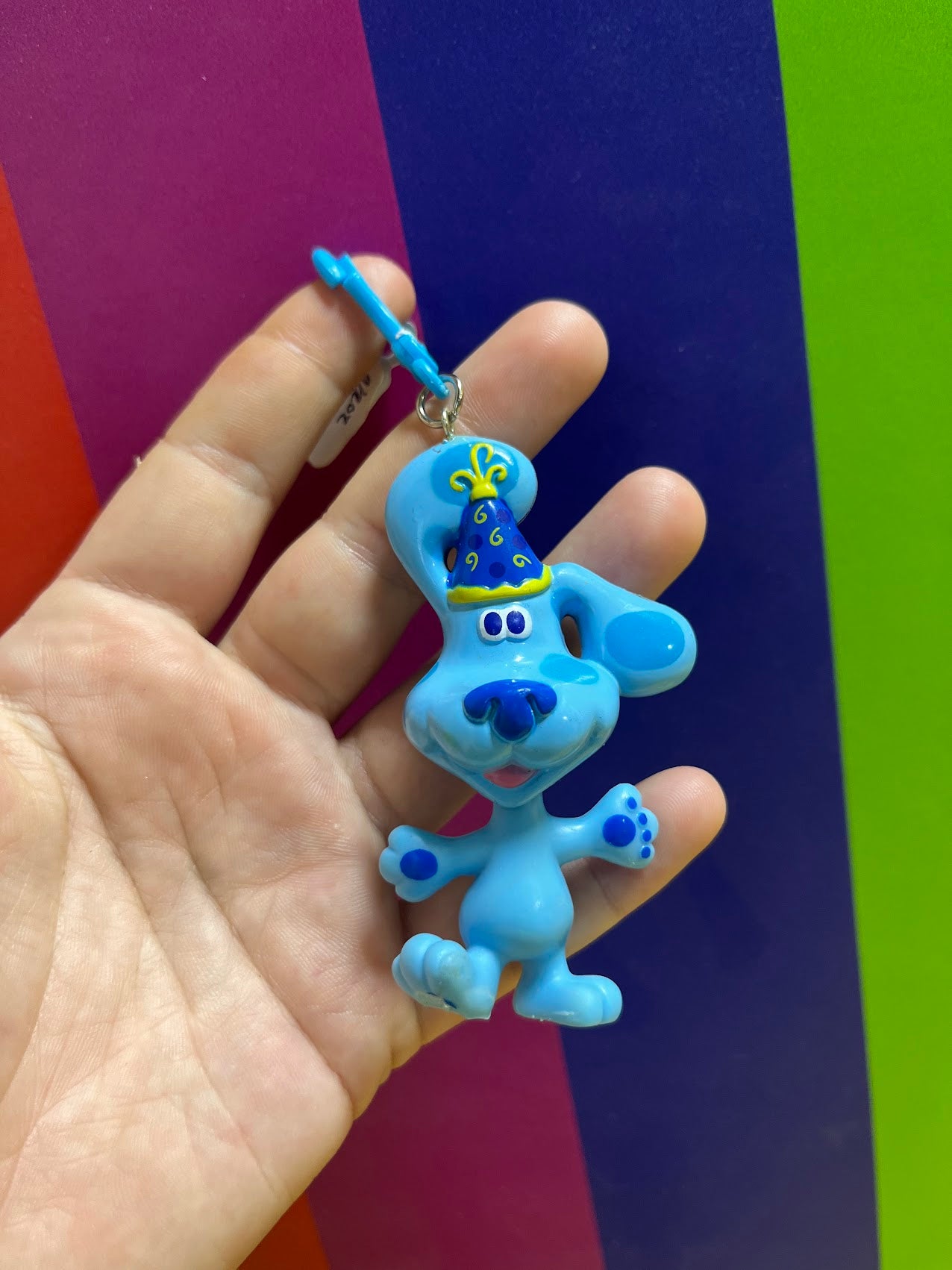 Blue's Clues Keychain Blue Birthday NO RHYME OR REASON ART